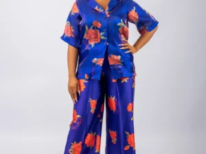 Peony Silk Trousers
