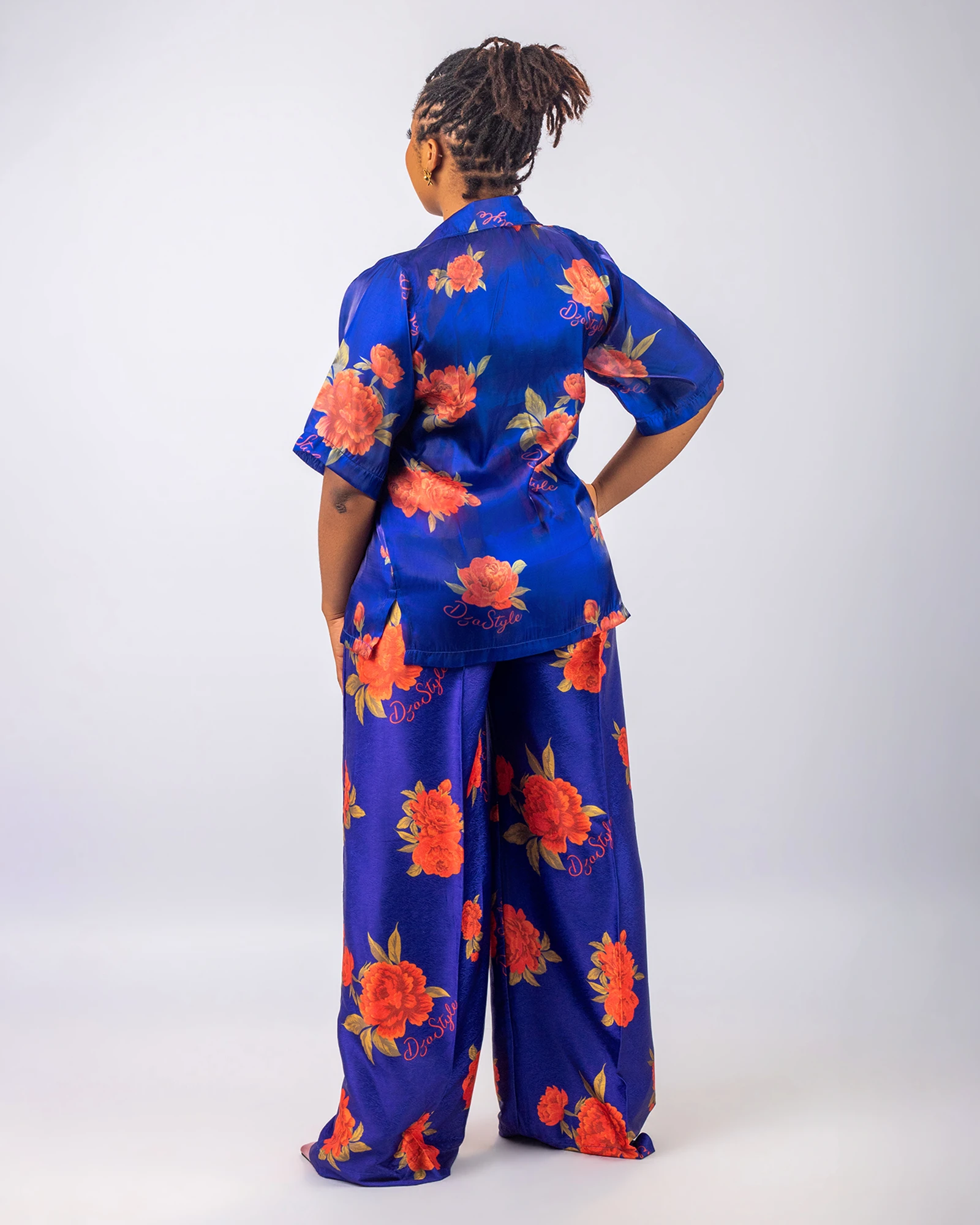 Peony Silk Trousers - Image 3