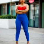 DzaStyle-classic-signature-leggings-blue