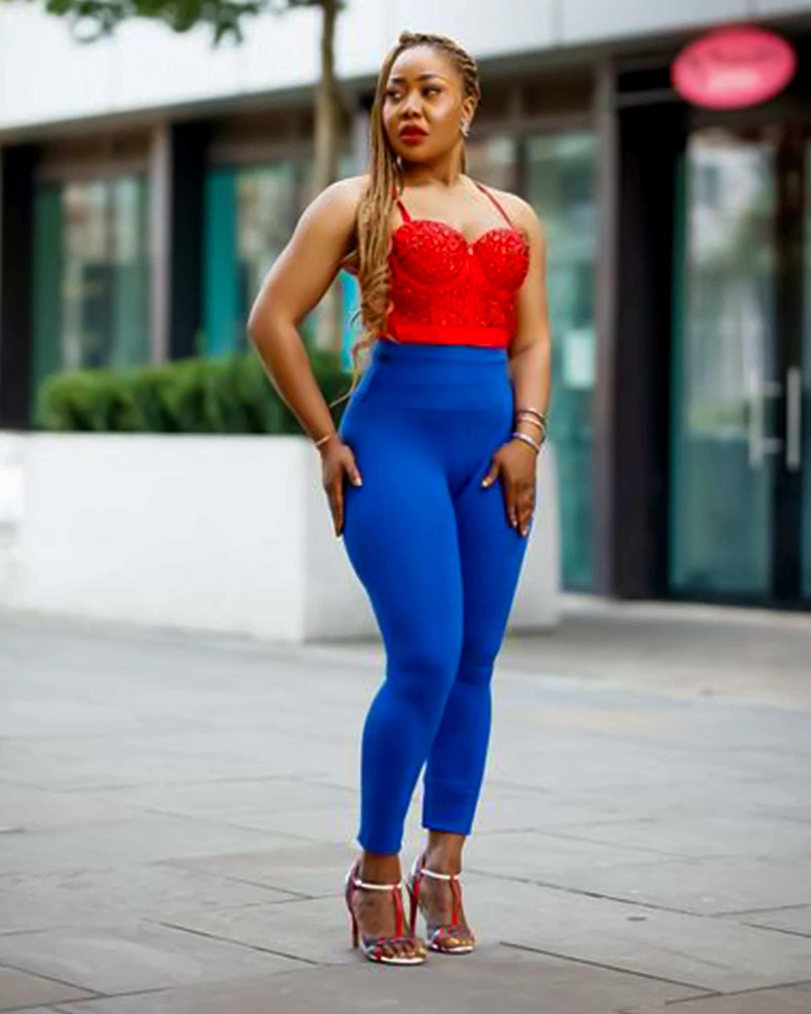 Classic Signature Leggings - Blue - Image 3